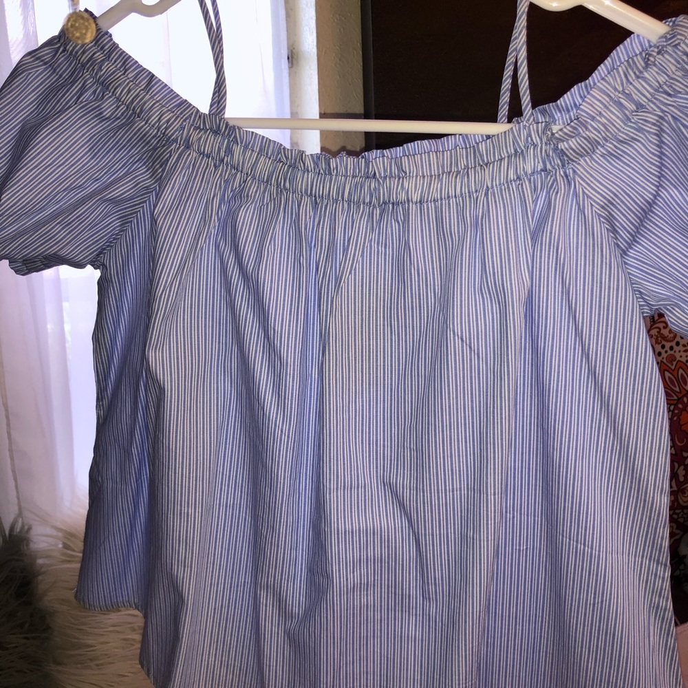 Stripped off the shoulder